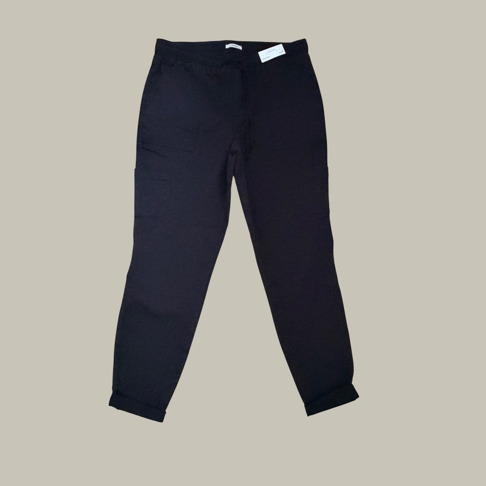 Maurices Weekender Black Cargo Jogger Pants Womens Large NWT Repreve Tapered Leg